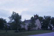 N6364 COUNTY HIGHWAY Q, a Greek Revival church, built in Aztalan, Wisconsin in 1852.