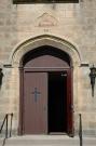 400 DOTY ST, a Early Gothic Revival church, built in Mineral Point, Wisconsin in 1871.