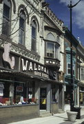 109-111 S MAIN ST, a Early Gothic Revival retail building, built in Jefferson, Wisconsin in 1877.