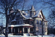 406 MULBERRY ST, a Queen Anne house, built in Lake Mills, Wisconsin in 1881.