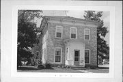 409 MULBERRY ST, a Italianate house, built in Lake Mills, Wisconsin in 1853.