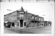 100 E MADISON ST, a Queen Anne small retail building, built in Waterloo, Wisconsin in 1893.