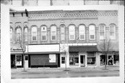 108-112 E MADISON ST, a Italianate general store, built in Waterloo, Wisconsin in 1874.