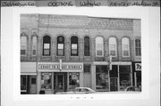 108-112 E MADISON ST, a Italianate general store, built in Waterloo, Wisconsin in 1874.