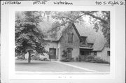 910 S. Eighth St., a Early Gothic Revival house, built in Watertown, Wisconsin in 1865.