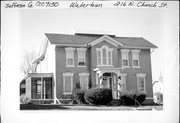 216 N CHURCH ST, a Italianate house, built in Watertown, Wisconsin in 1849.