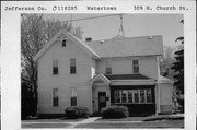 309 N CHURCH ST, a Gabled Ell house, built in Watertown, Wisconsin in 1885.