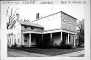200 S CHURCH ST, a Greek Revival house, built in Watertown, Wisconsin in 1860.