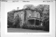 802 Clyman St., a Italianate house, built in Watertown, Wisconsin in 1855.