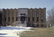 305 CENTER ST, a Art Deco library, built in Wonewoc, Wisconsin in 1939.
