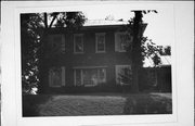 COUNTY HIGHWAY G, a Two Story Cube house, built in Lindina, Wisconsin in 1855.