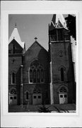 JUNEAU ST, a Early Gothic Revival church, built in Lyndon Station, Wisconsin in 1899.