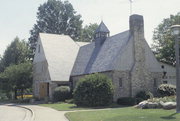 2205 WASHINGTON RD, a Tudor Revival country club, built in Kenosha, Wisconsin in 1936.