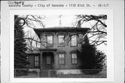 1118  61ST ST, a Italianate house, built in Kenosha, Wisconsin in 1850.