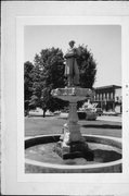 NW CORNER OF COURTHOUSE SQUARE, a NA (unknown or not a building) statue/sculpture, built in Lancaster, Wisconsin in 1906.