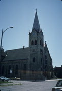 4TH ST AND STATE ST, SE CNR, a Early Gothic Revival house of worship, built in Algoma, Wisconsin in 1896.