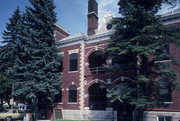 JUNEAU ST AND KILBOURN ST, a Romanesque Revival courthouse, built in Kewaunee, Wisconsin in 1873.