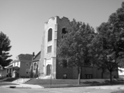 1556 N 16th St, a Late Gothic Revival church, built in Sheboygan, Wisconsin in 1914.