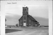 STATE HIGHWAY 54 AND WALHAIN RD, NW CNR, a Romanesque Revival house of worship, built in Luxemburg, Wisconsin in 1912.
