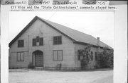 E3041 COUNTY HIGHWAY X, a Front Gabled dance hall, built in Lincoln, Wisconsin in 1914.