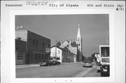 4TH ST AND STATE ST, SE CNR, a Early Gothic Revival church, built in Algoma, Wisconsin in 1896.