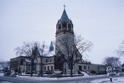 831 MAIN ST, a Romanesque Revival church, built in La Crosse, Wisconsin in 1898.