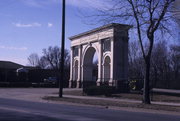 1407 La Crosse St., a Neoclassical/Beaux Arts cemetery monument, built in La Crosse, Wisconsin in 1901.