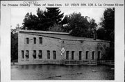 N5341 STH 108 - NE CORNER OF STATE HIGHWAY 108 AND LACROSSE RIVER, a Astylistic Utilitarian Building public utility/power plant/sewage/water, built in Hamilton, Wisconsin in 1896.