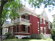 1341-1343 S LAYTON BLVD, a Queen Anne duplex/two-flat, built in Milwaukee, Wisconsin in 1907.