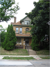 2175-2177 S LAYTON BLVD, a American Foursquare house, built in Milwaukee, Wisconsin in 1903.