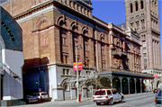 144 E WELLS ST, a German Renaissance Revival theater, built in Milwaukee, Wisconsin in 1895.