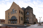 205 MAIN ST E, a Romanesque Revival theater/opera house/concert hall, built in Menomonie, Wisconsin in 1889.