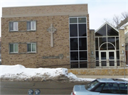 404 E MAIN ST, a Romanesque Revival house of worship, built in Madison, Wisconsin in 1888.