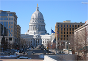 CAPITOL SQUARE, a Neoclassical/Beaux Arts government office/facility, built in Madison, Wisconsin in 1906.
