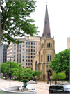 6 N CARROLL ST (A.K.A. 100 W WASHINGTON AVE), a Early Gothic Revival house of worship, built in Madison, Wisconsin in 1855.