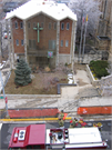 216 W MAIN ST, a Romanesque Revival church, built in Madison, Wisconsin in 1857.