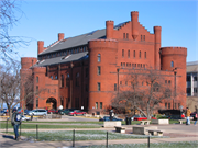 716 LANGDON ST, a Romanesque Revival armory, built in Madison, Wisconsin in 1894.