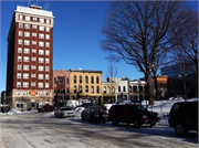 27 N PINCKNEY ST, a Romanesque Revival large retail building, built in Madison, Wisconsin in 1897.