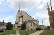 3022 W WISCONSIN AVE, a Late Gothic Revival church, built in Milwaukee, Wisconsin in 1954.