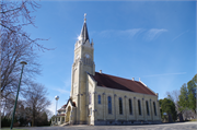 924 MAIN ST, a Late Gothic Revival church, built in St. Cloud, Wisconsin in 1905.