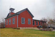 6857 PAOLI RD, a Greek Revival school-one to six room, built in Montrose, Wisconsin in 1854.