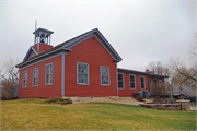 6857 PAOLI RD, a Greek Revival one to six room school, built in Montrose, Wisconsin in 1854.