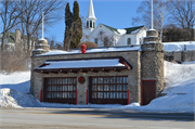 9970 S WATER ST, a Arts and Crafts fire house, built in Ephraim, Wisconsin in 1935.