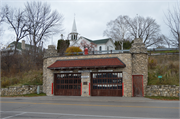 9970 S WATER ST, a Arts and Crafts fire house, built in Ephraim, Wisconsin in 1935.