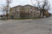 1130 Carlisle Ave., a Romanesque Revival elementary, middle, jr.high, or high, built in Racine, Wisconsin in 1890.