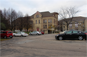 1130 Carlisle Ave., a Romanesque Revival elementary, middle, jr.high, or high, built in Racine, Wisconsin in 1890.