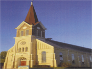 300 BUTLER ST, a Romanesque Revival church, built in Random Lake, Wisconsin in 1895.