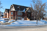 501 2nd Main St, a English Revival Styles library, built in Elroy, Wisconsin in 1907.
