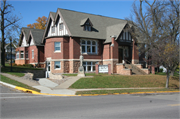 501 2nd Main St, a English Revival Styles library, built in Elroy, Wisconsin in 1907.