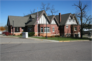 501 2nd Main St, a English Revival Styles library, built in Elroy, Wisconsin in 1907.